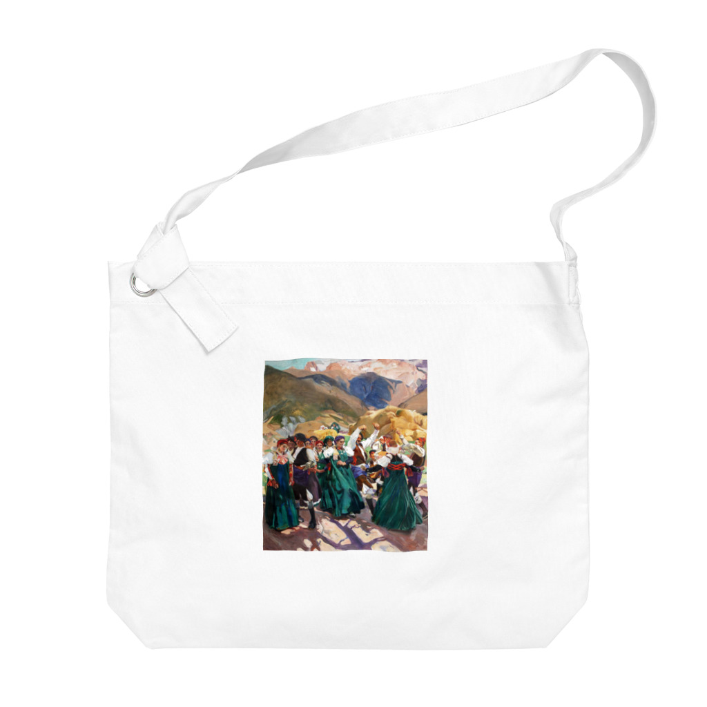 世界の絵画アートグッズのホアキン・ソローリャ 《アラゴンのホタ》 Big Shoulder Bag