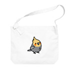 Cody the LovebirdのChubby Bird オカメインコ Big Shoulder Bag