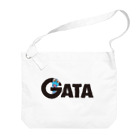 有明ガタァ商会のGATAロゴ【黒】 Big Shoulder Bag