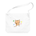 eigoyaのすきっぷする茶トラ猫 Big Shoulder Bag