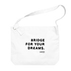 D-BRIDGEのB-F-D_white Big Shoulder Bag