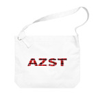 AZST『アゼスト』のAZ19　タータンチェックロゴ ビッグショルダーバッグ