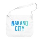 JIMOTO Wear Local Japanの中野区 NAKANO CITY ロゴブルー ビッグショルダーバッグ