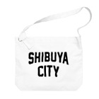 JIMOTO Wear Local Japanの渋谷区 SHIBUYA WARD ロゴブラック ビッグショルダーバッグ