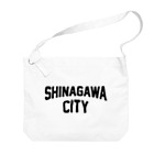 JIMOTO Wear Local Japanの品川区 SHINAGAWA CITY ロゴブラック ビッグショルダーバッグ