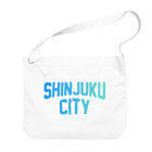 JIMOTO Wear Local Japanの新宿区 SHINJUKU CITY ロゴブルー ビッグショルダーバッグ