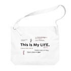 lifejourneycolorfulのThis is My Life Big Shoulder Bag