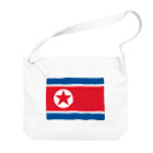 お絵かき屋さんの北朝鮮の国旗 ビッグショルダーバッグ