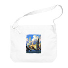 世界の絵画アートグッズのコリン・キャンベル・クーパー 《ハドソン河畔》 Big Shoulder Bag