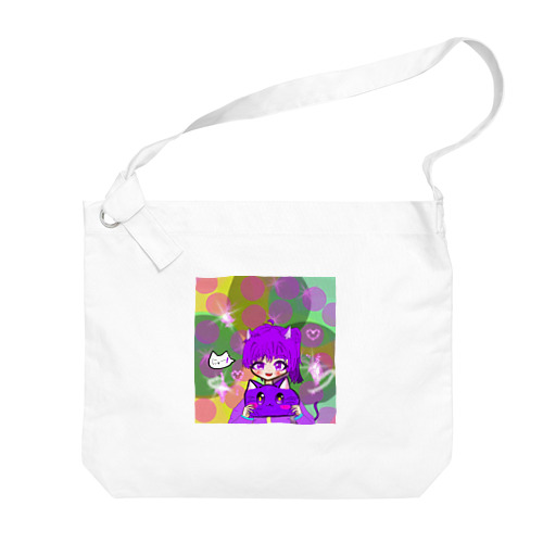 紫猫 Big Shoulder Bag
