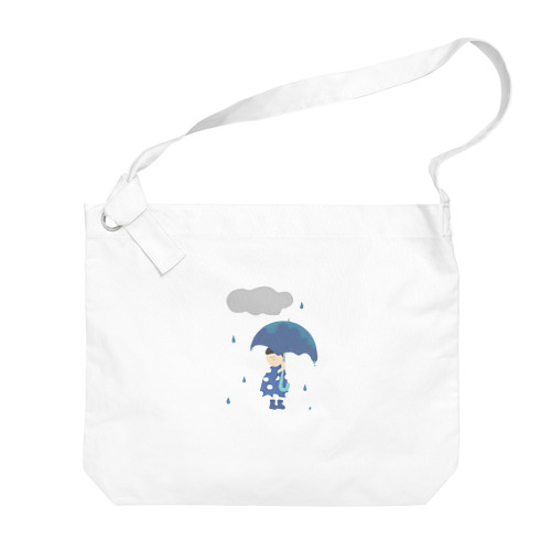 雨降り Big Shoulder Bag