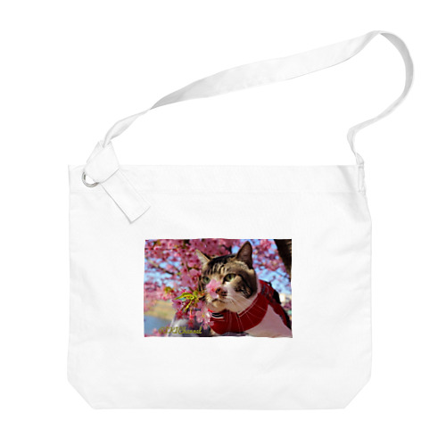 リキちゃんと桜のおはな Big Shoulder Bag