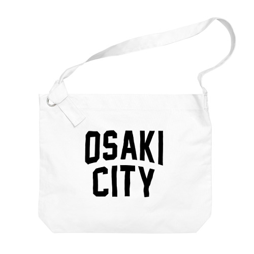大崎市 OSAKI CITY　ロゴブラック Big Shoulder Bag