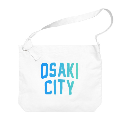 大崎市 OSAKI CITY　ロゴブルー Big Shoulder Bag
