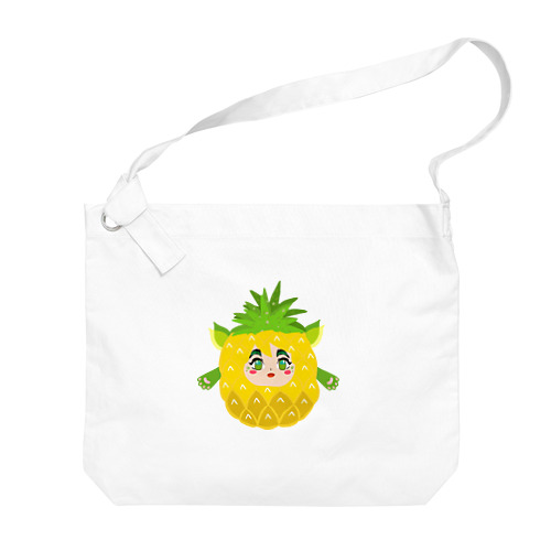かわいいパイナップル Big Shoulder Bag