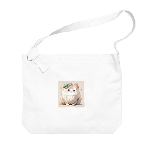 フラワーCAT2 Big Shoulder Bag