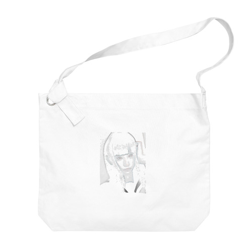 女子高生ホワイト Big Shoulder Bag