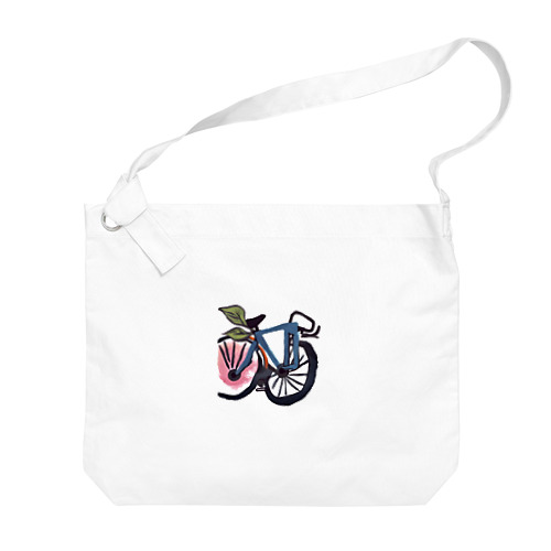 自転車イラスト Big Shoulder Bag