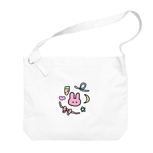 うさぎ(どりーむ) Big Shoulder Bag