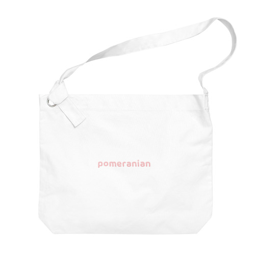 pomeranian(薄ピンク) Big Shoulder Bag