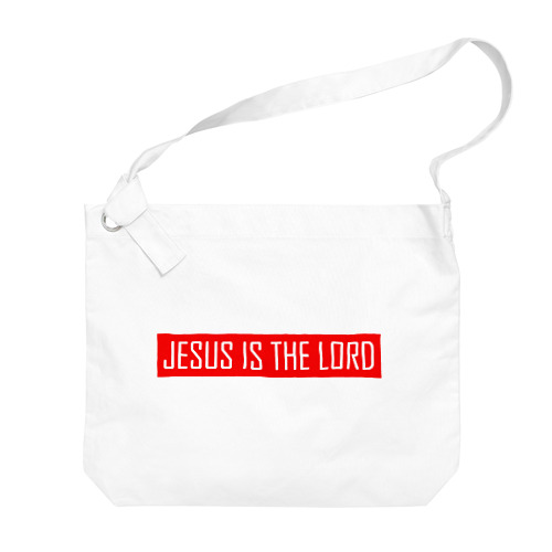 JESUS IS THE LORD （赤） ビッグショルダーバッグ