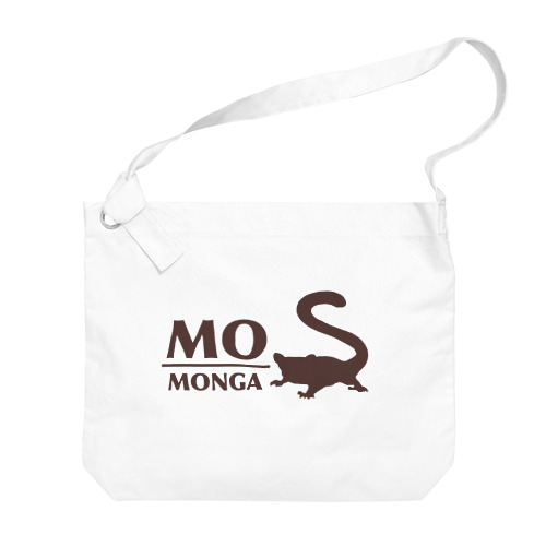 フクモモ愛好会。(MOMONGA/ホワイト) Big Shoulder Bag