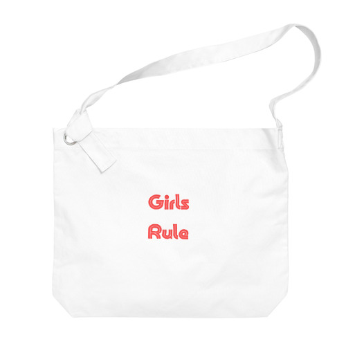 Girls Rule-女性が男性よりも優れていることを表す言葉 Big Shoulder Bag