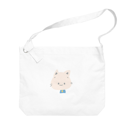 絵本風にゃんひー Big Shoulder Bag