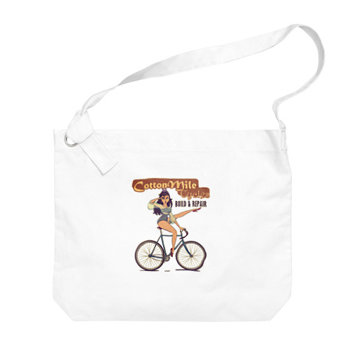 "Cotton Mile Cycles" Big Shoulder Bag
