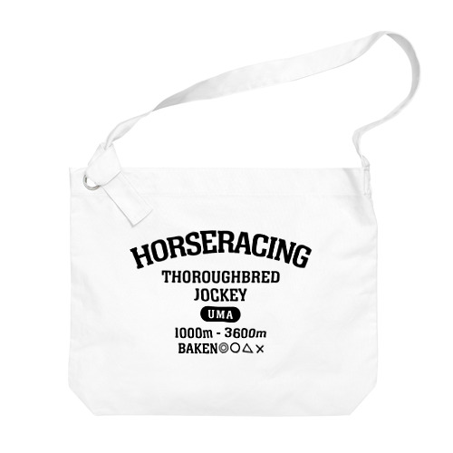 HORSERACING COLLEGE Big Shoulder Bag