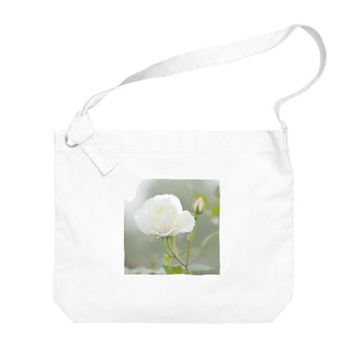 白い薔薇 Big Shoulder Bag