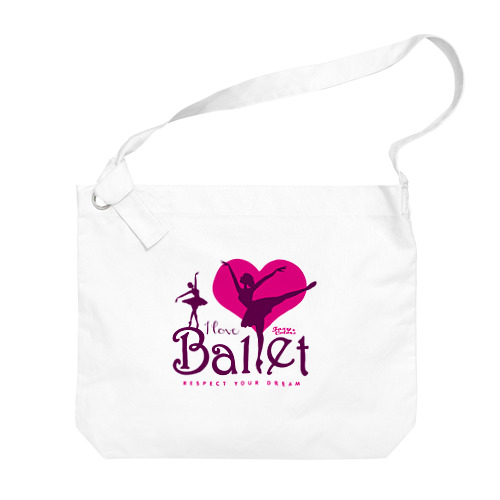 I Love Ballet A ビッグショルダーバッグ