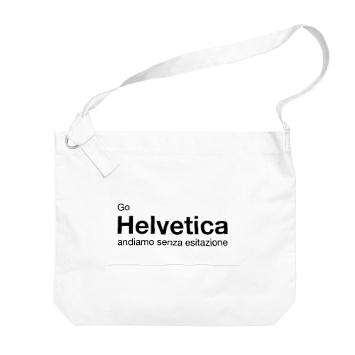 Go Helvetica Big Shoulder Bag