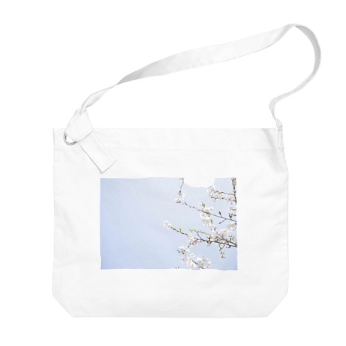 空と桜 Big Shoulder Bag