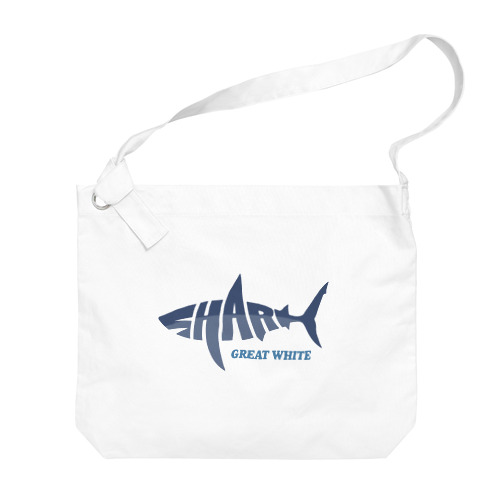SHARK -Logo Style- Big Shoulder Bag