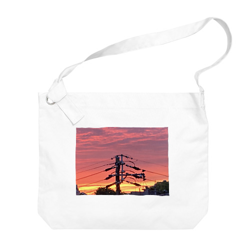 sunset, my town Big Shoulder Bag