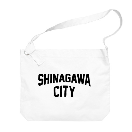 品川区 SHINAGAWA CITY ロゴブラック ビッグショルダーバッグ