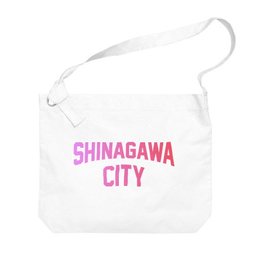 品川区 SHINAGAWA CITY ロゴピンク Big Shoulder Bag