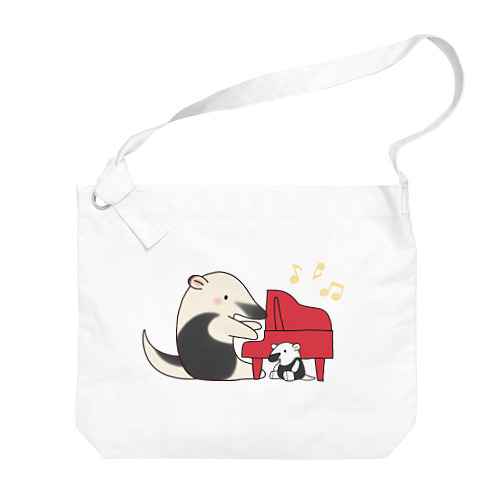 ピアノ弾きミナミコアリクイ Big Shoulder Bag