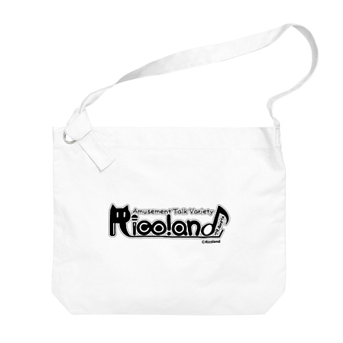 Ricoland♪　モノクロ ビッグショルダーバッグ