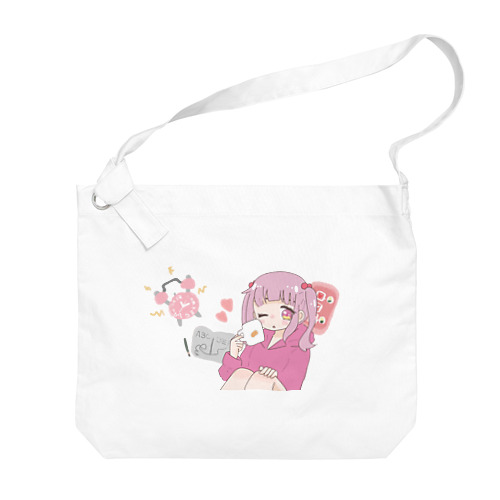 ゆめかわ桃色女の子シリーズ Big Shoulder Bag