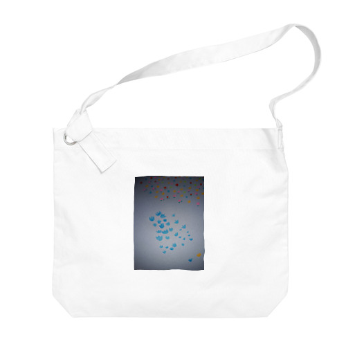 青い花🌷 Big Shoulder Bag