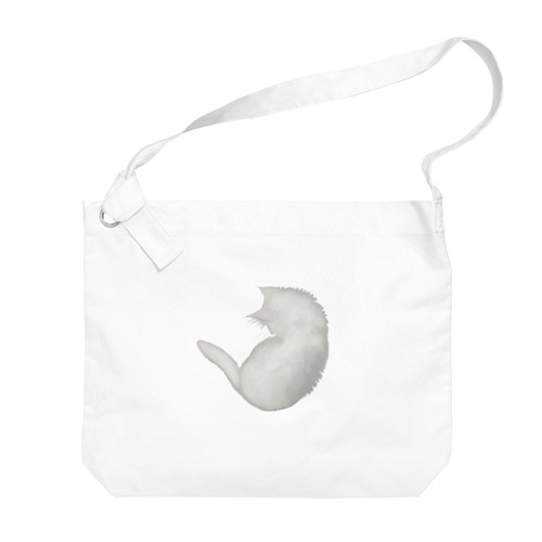 白猫の恋ちゃん Big Shoulder Bag
