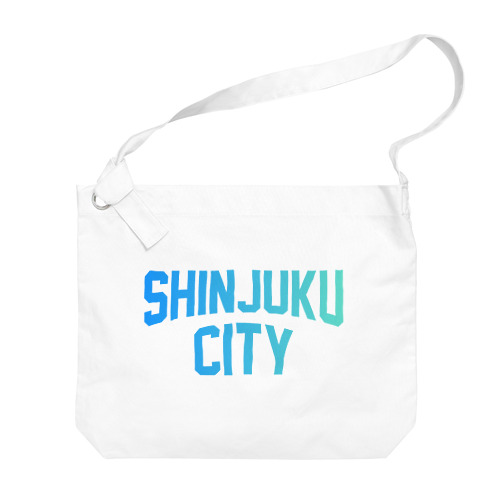 新宿区 SHINJUKU CITY ロゴブルー Big Shoulder Bag