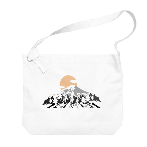 山/日の出 Big Shoulder Bag