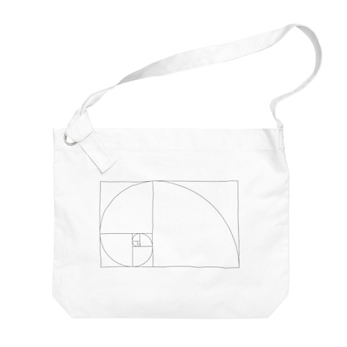 Fibonacci_Blocks Big Shoulder Bag
