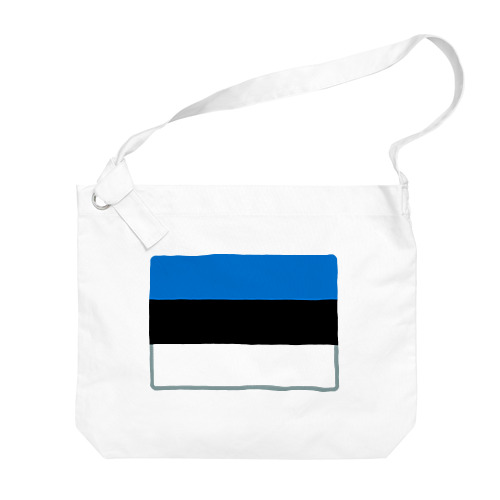 エストニアの国旗 Big Shoulder Bag