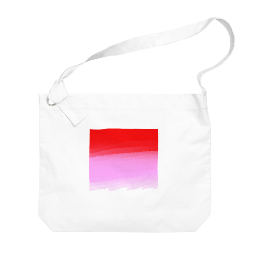 赤　ピンク　白 Big Shoulder Bag