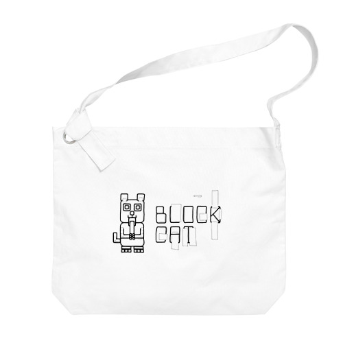 #BLOCKCAT（黒） Big Shoulder Bag