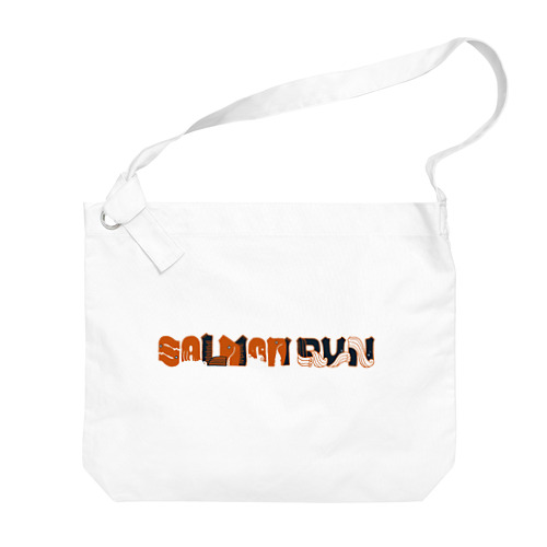 SALMON RUNのロゴ Big Shoulder Bag